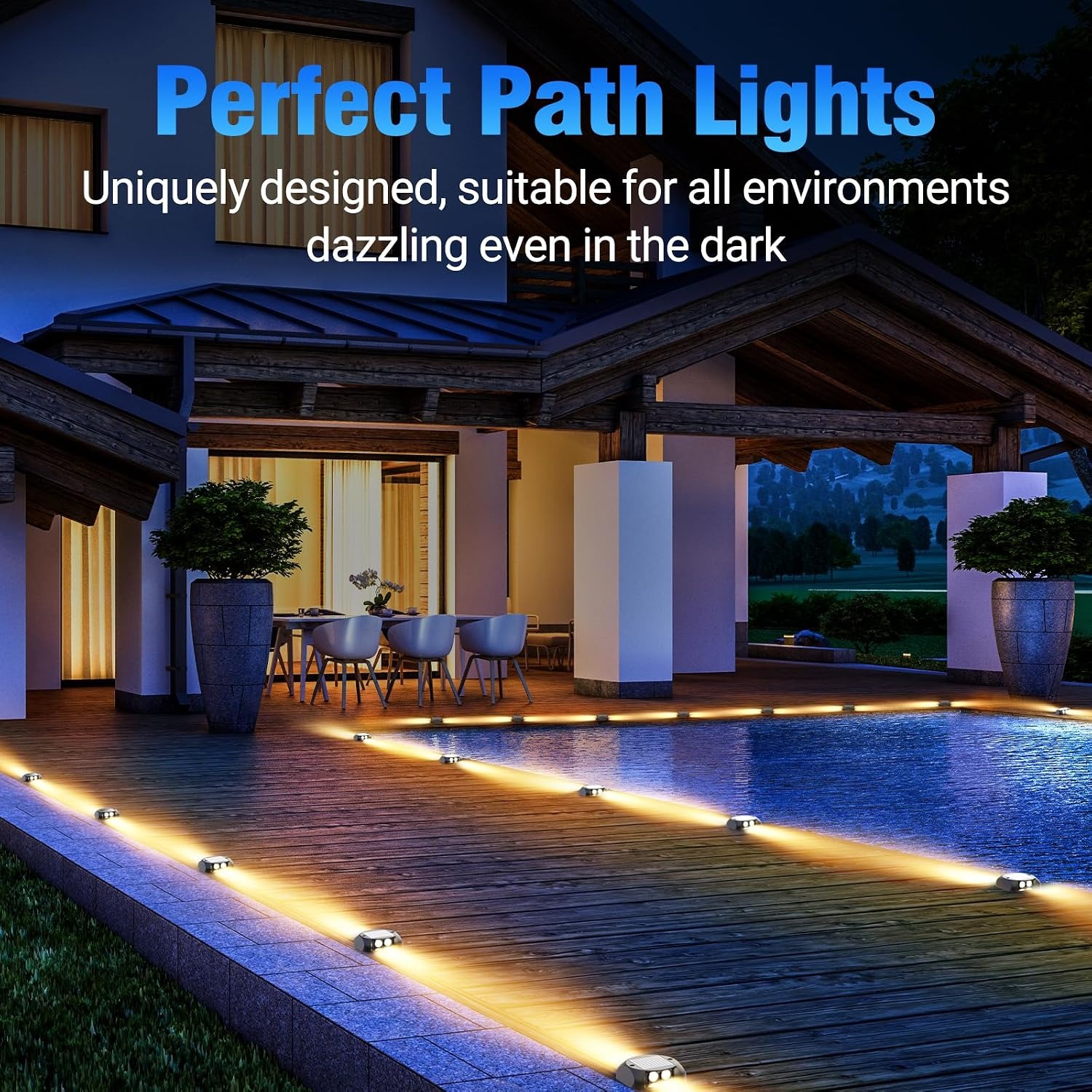 Quntis Two-Way Solar Driveway Lights (4 Pack): image 3