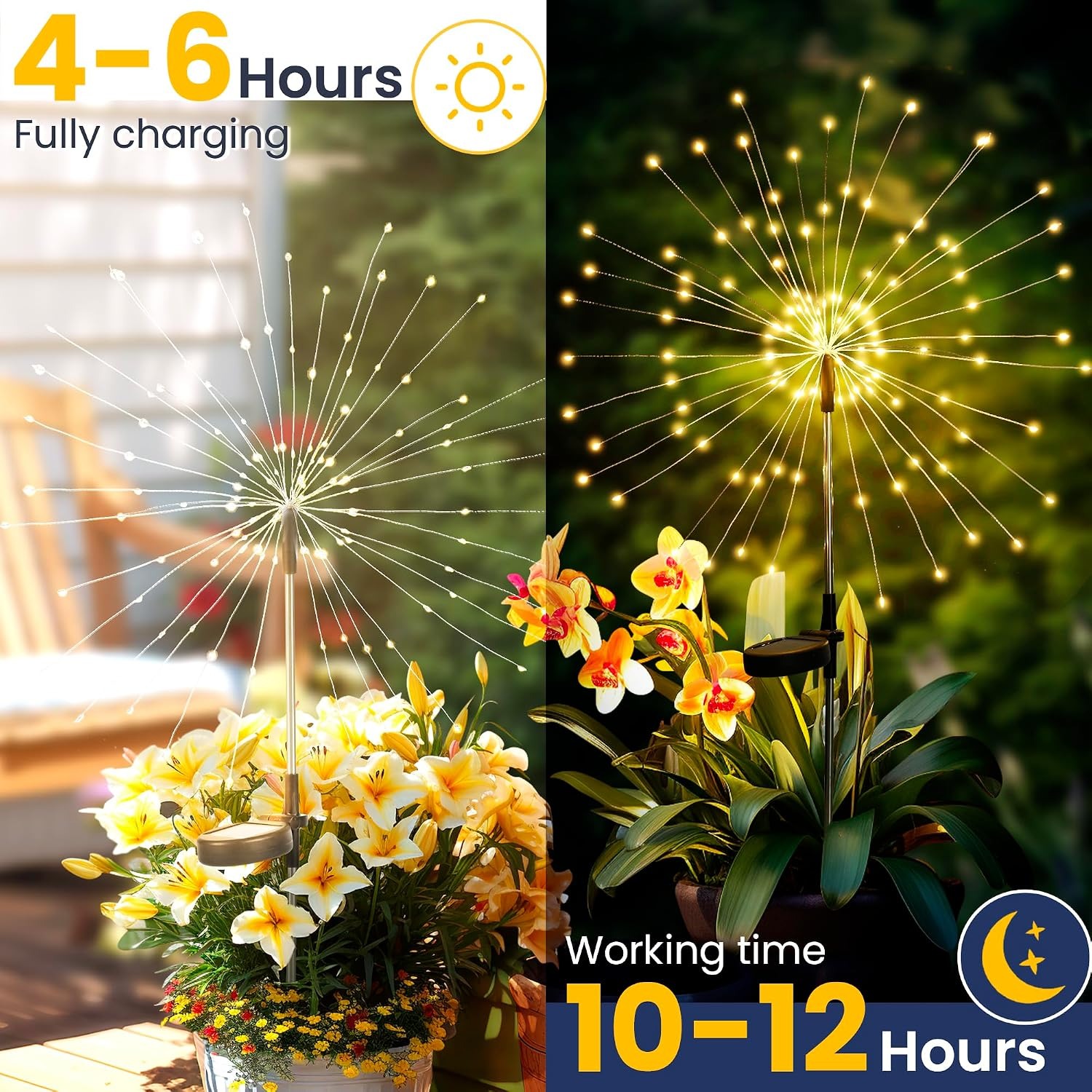 GIGALUMI Solar Firework Garden Lights 2 Pack: image 7
