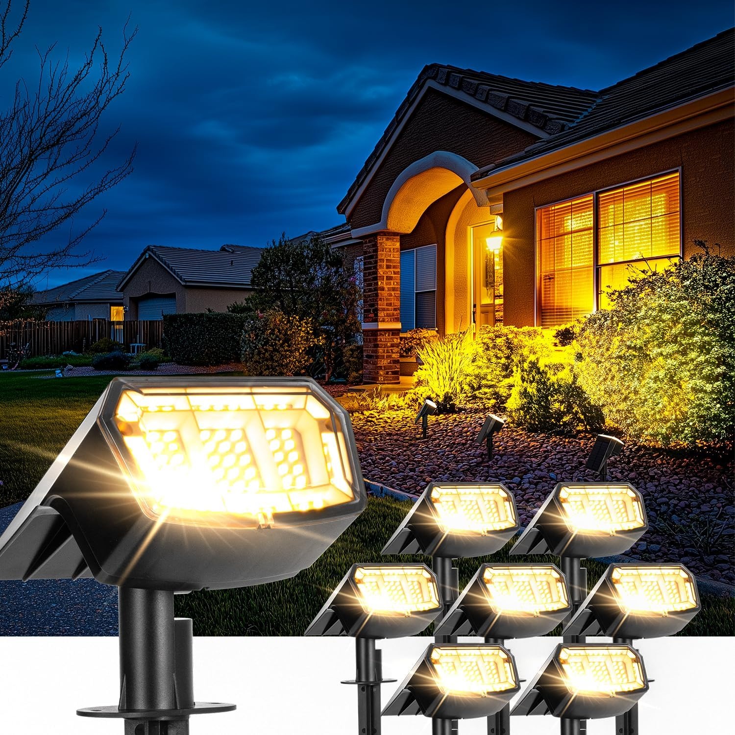 SyncGlow 63-LED Solar Spot Lights 6 Pack: image 2