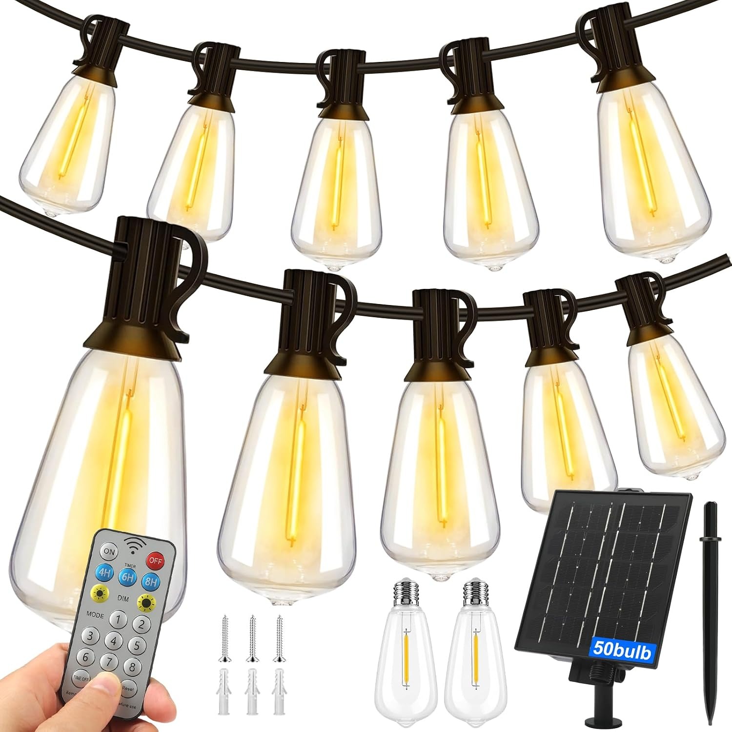 Roccar 30m Solar Festoon Lights: image 10
