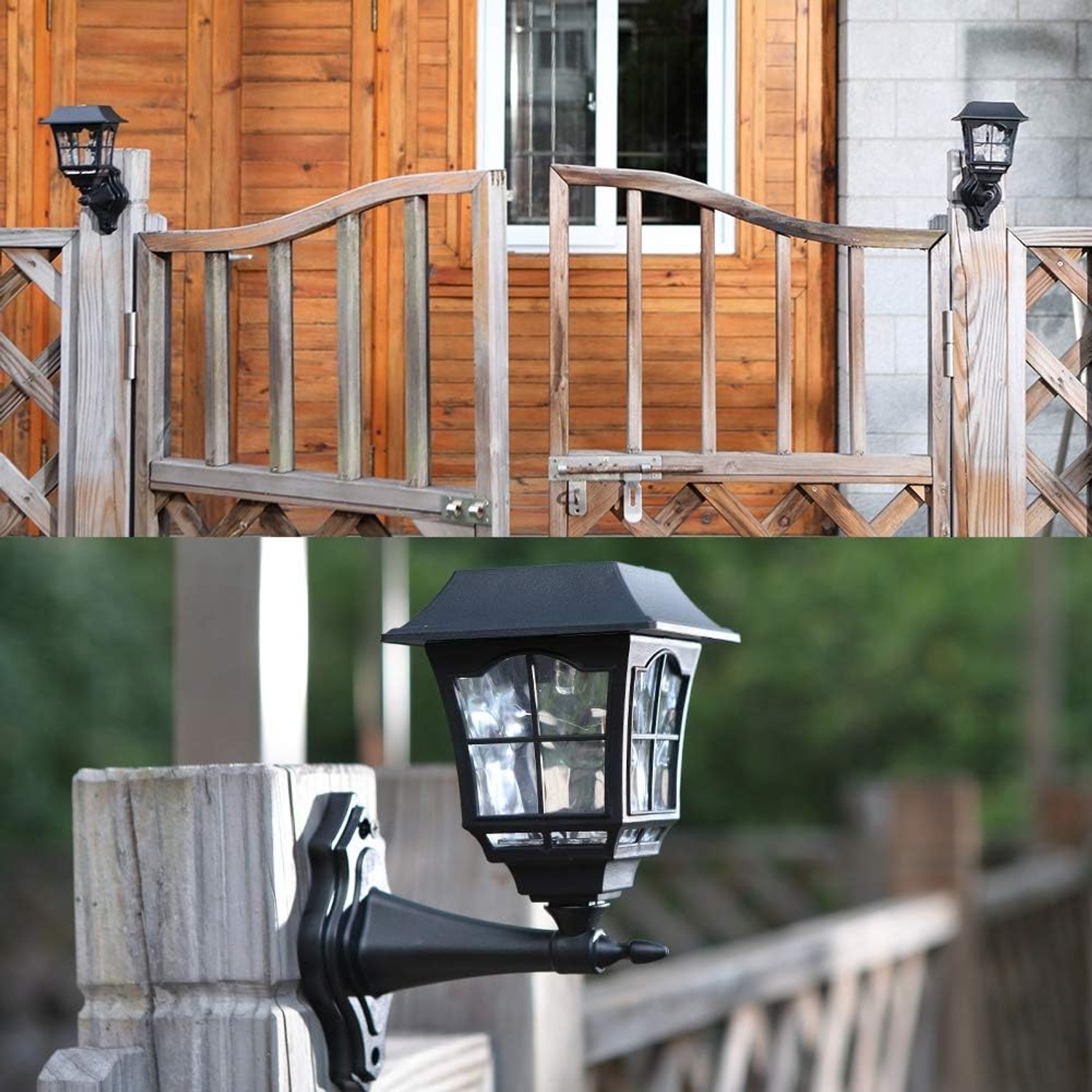 MAGGIFT Solar Wall Lantern 4 Pack